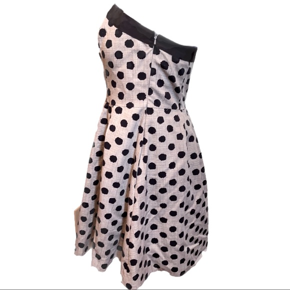 The Limited, sleeveless gray/navy dress, size 12. - Picture 5 of 7